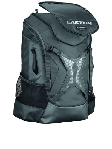 Easton | Ghost NX Backpack Equipment Bag | Adult | Fastpitch Softball | Team Logo Panel | Multiple Colors - color: Charcoal