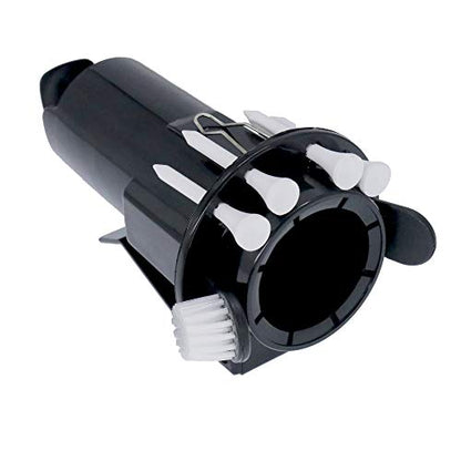 Golf Ball Holder Tee Holder Clip Caddy with Nylon Brush Divot Tool