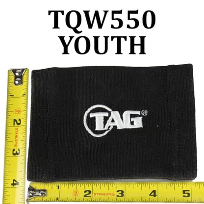 TAG Youth Wrist Coach, Five Window, Baseball Soccer Football Play Coach Playbook Quarterback Wristband, Black