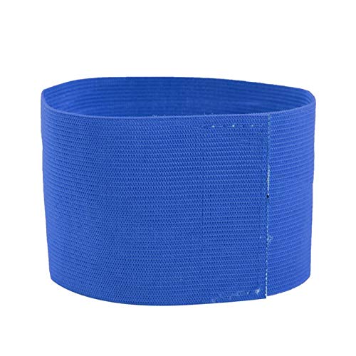 Captain Armband, Outdoor Team Sports Groups Soccer Armbands Adjustable Player Bands Elastic Soccer Captain Armband for Adult Youth School Team Competition Players (Blue)