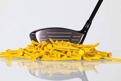 Crestgolf Professional 2 1/8" Deluxe Wood Golf Tees 100pcs - color: Yellow