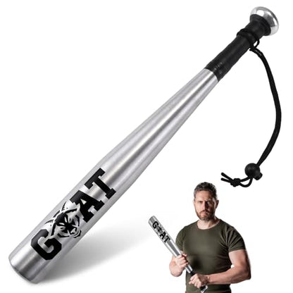 KRUI Tire Thumper for Truckers, 18 Inch Aluminum Baseball Bat, Lightweight Tire Thumper Keeps in Home, Car, Backpack - color: sliver