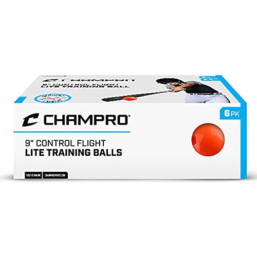 Lite Control Flight 9" Training Baseball, 6 Pack