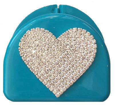 Decorated Mouthguard Retainer Mouth Guard Case - Young Love - color: Aqua
