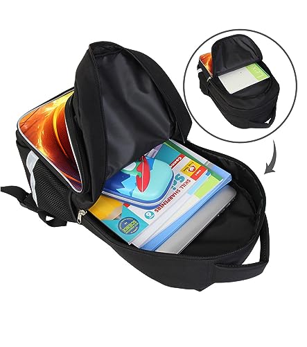 Basketball Kids Backpack for Boys and Girls, Middle School and Elementary Kids Sports Bookbag, Polyester, 23 Liters, Bottle Holder with Double Zippers, Giftable Lightweight Back Pack - color: A3-bookbag-basketball