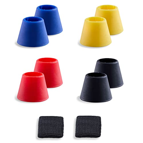Bat Grip Choke Up Rings,Premium Choke Up Rings, Pressure Baseball Rings,Including: 8 Pack Choke up Rings, 2 Wrist Protectors - color: MIX COLOR