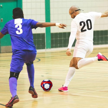 Runleaps Futsal Ball,Futsal Soccer Ball,Great for Indoor or Outdoor,Low Bounce Size 4 for Training,Playing,Games