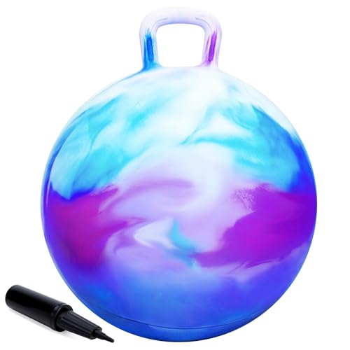Hopper Ball for Kids 4-8, Bounce Ball with Handle for Age 4 5 6 7 8, 20" Cloud Hopping Ball Toy for Indoor Outdoor Camping Gift, Easter Basket Stuffers