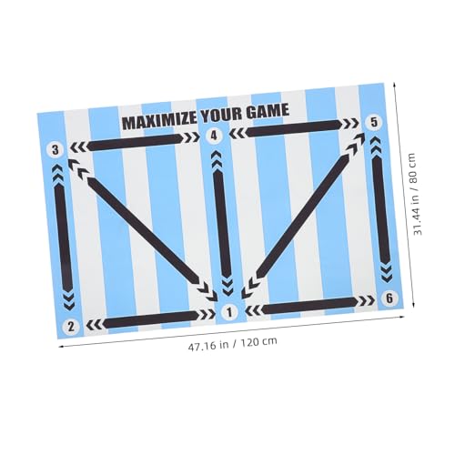 BESPORTBLE Soccer Agility Mat Football Training Pad Non-Skid Soccer Footstep Carpet