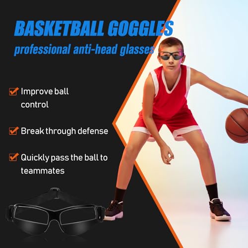 Dribbling Goggles Basketball Sports Glasses Adjustable Dribbling Black Goggles Basketball Training Equipment