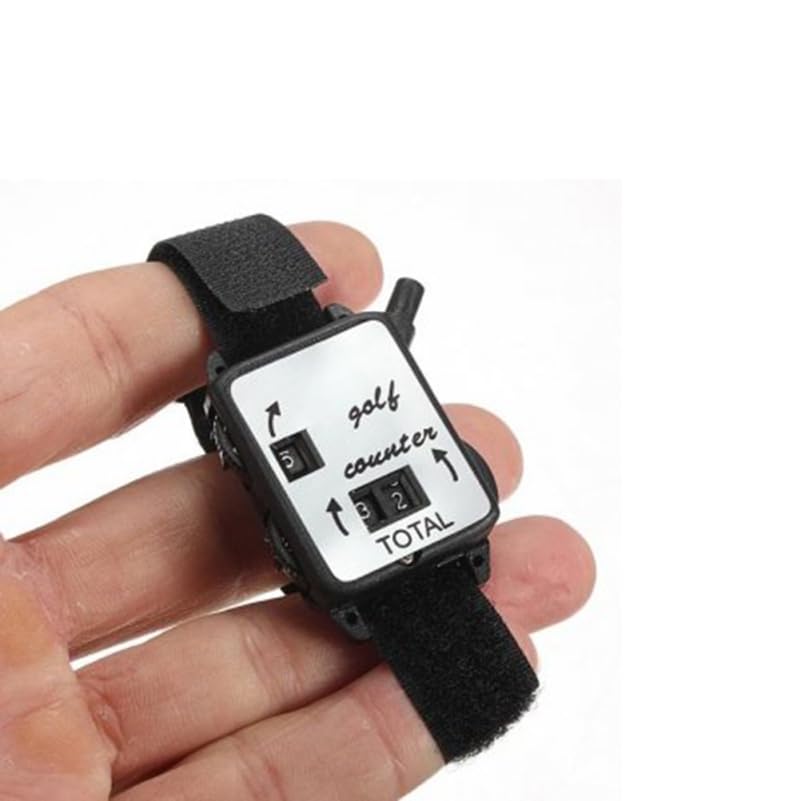 Sosoport Golf Stroke Counter Bracelet Wristband Score Keeper with Easy Press Tally for Golf and Sports Referee Use