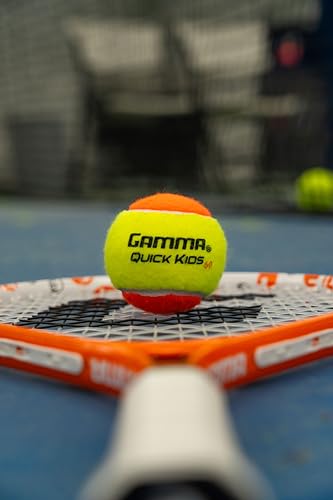 GAMMA Quick Kids Training Tennis Balls for Kids & Beginners, Low-Compression Core Reduces Speed & Bounce, Great for Tennis Practice, USTA & ITF Approved for 10 & Under Tournaments Parent - size: 48 Box, style: Quick Kids 60