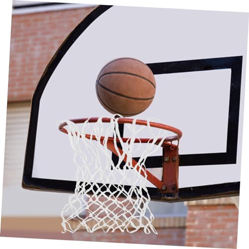 Toddmomy 12 Loop Heavy-Duty Nylon Basketball Net Weather-Resistant Replacement Mesh for Standard Basketball Rim for Outdoor Use