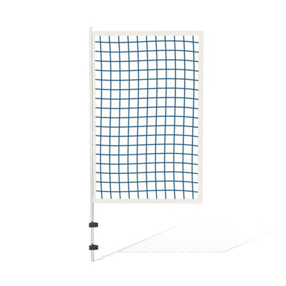 ECOPOOLTECH Pool Basketball Hoop Backstop Net – 59 x 37 Inches, 1 Section Protection Net for Round Above Ground Frame Pool only. - color: White