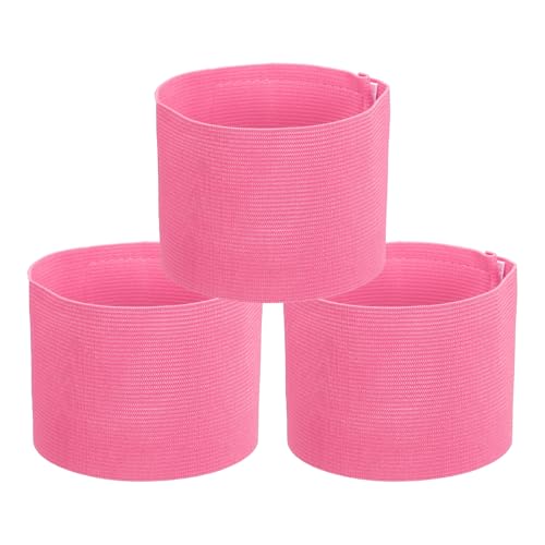 PATIKIL Soccer Captain Armband, Captain Arm Bands for Soccer Elastic Captain Arm Band Sports Captain Armbands - color: Pink