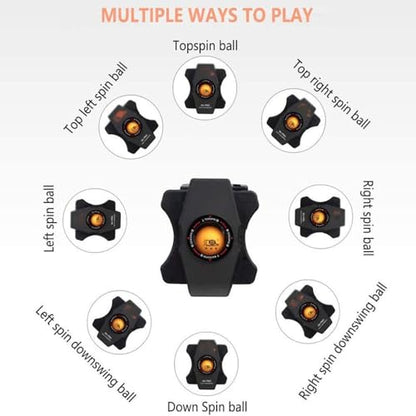 9 Different Frequencies and Speeds Ping Pong Robot, Wireless Remote Trainer Ping-Pong Machine, Top Version Ping-Pong Practice for Practice