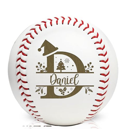 Personalized Baseball Ball with Custom Name, Engraved Ball, Personalized Baseball Gifts for Team, Coach, Player, Senior, Custom Award Trophy, Engraved Gift Thank You Coach - style: Christmas