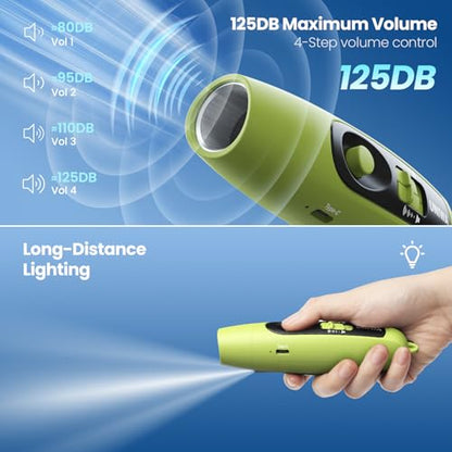 Electronic Whistle with USB Charging, 3 Tone & 3 High Volume Hand Emergency Whistle for Referee Coaches Teacher, Outdoor Sport Game Camping Safety Electric Whistle with Lanyard - color: green