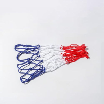 2 Pcs Mini Basketball Nets Small Basketball Hoop Net Replacement 8 Loops Nylon Basketball Net for Kids Activity Supplies White