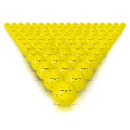 Dura Fast 40 Pickleballs | Outdoor Pickleball Balls Neon or Yellow USAPA Approved and Sanctioned for Tournament Play, Professional Perfomance� (Yellow, 12 Pack)�