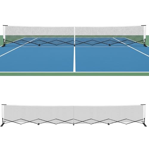 Lightweight Pickle Ball Net 22FT Pickleball Tennis Net with Steady Metal Frame Free Assembly & Carry Bag for Competitive and Recreational Play