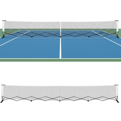 Lightweight Pickle Ball Net 22FT Pickleball Tennis Net with Steady Metal Frame Free Assembly & Carry Bag for Competitive and Recreational Play