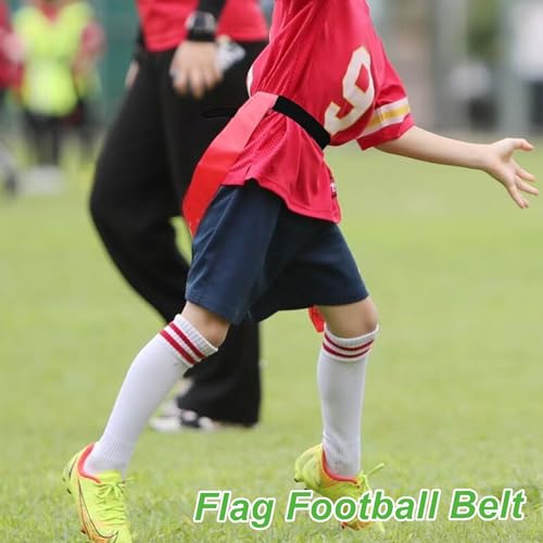 Football Belt,Football Pants Belt,Flag Football Replacement Belts for Football Players of All Ages - color: Black