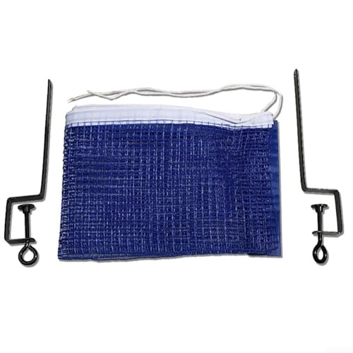 Table Tennis Net and Post Clamp Stand Set for Ping Pong Tables, Alloy Frame with Mesh Replacement