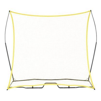 VEVOR Soccer Trainer，Portable Soccer Rebounder Net, Iron Soccer Practice Equipment, Sports Football Rebounder Wall with Portable Bag, Perfect for Team Solo Training, Passing, Volley - size: 7x7ft