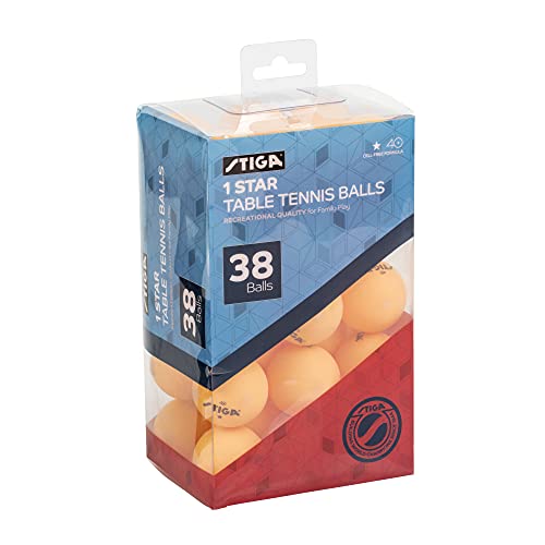 STIGA 1-Star Balls - color: Orange, size: 38 Pack