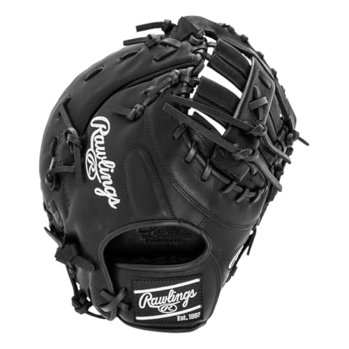 Rawlings Gamer Contour Series Utility Baseball Glove | Youth | Travel | Infield | Outfield | First Base | Black | Right Hand Thrower | Left Hand Thrower - size: 12.25"