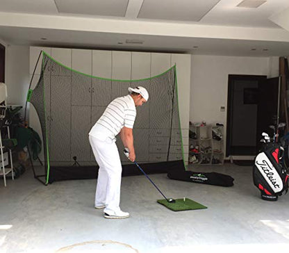 for Backyard Driving, Golf Practice Net, Dual-Turf Golf Mat, Chipping Target & Carry Bag