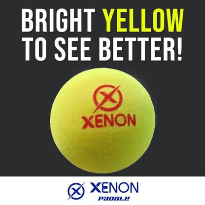 X Platform Tennis Balls by Xenon, Bright Yellow for High Visibility, Superb Durability, APTA Approved, 2 Balls per Sleeve - size: 1 Sleeve - 2 Balls, style: Championship Edition