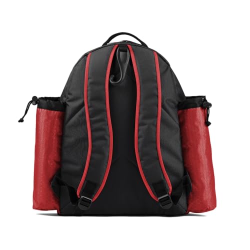 Boombah Tyro Baseball/Softball Bat Backpack - 20" x 15" x 10" - Holds 2 Bats up to Barrel Size of 2-5/8" - color: Black/Red