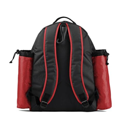Boombah Tyro Baseball/Softball Bat Backpack - 20" x 15" x 10" - Holds 2 Bats up to Barrel Size of 2-5/8" - color: Black/Red