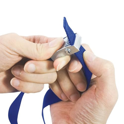 Aoneky 6-Pack Volleyball Net Tension Straps - Side Straps for Net Tension (Blue) - color: Blue