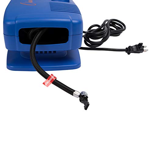 Champion Sports Electric Ball Pump for Basketball, Soccer, Volleyball, with Needle, Gauge, Hose, Quiet, Fast Air Pumps for Balls with up to 125 PSI, Premium Ball Inflator, Assorted