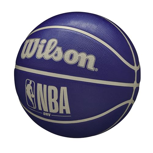 WILSON NBA DRV Outdoor Basketball - Indigo/Beige, Size 5-27.5" - color: Indigo/Beige, size: Size 5 - 27.5", style: DRV