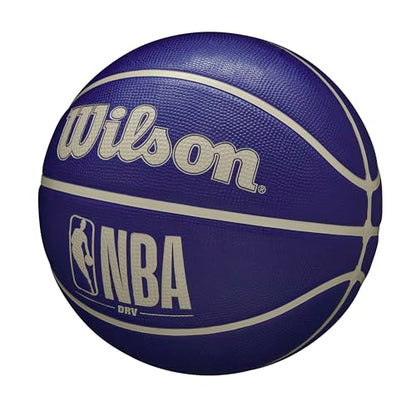 WILSON NBA DRV Outdoor Basketball - Indigo/Beige, Size 6-28.5" - color: Indigo/Beige, size: Size 6 - 28.5", style: DRV