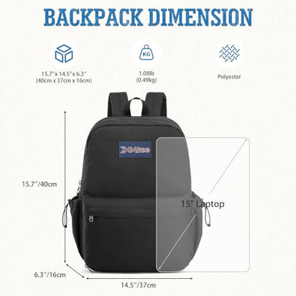 G4Free Pickleball Bag, Pickleball Backpack Fits 2 Paddles with Shoes Compartment and Fence Hook for Men and Women - color: Black