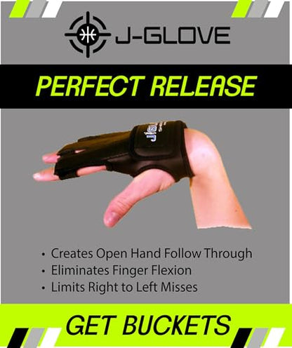 J-Glove Shooting Aid (Left Hand Medium) Perfect Basketball Shooting and Follow Through