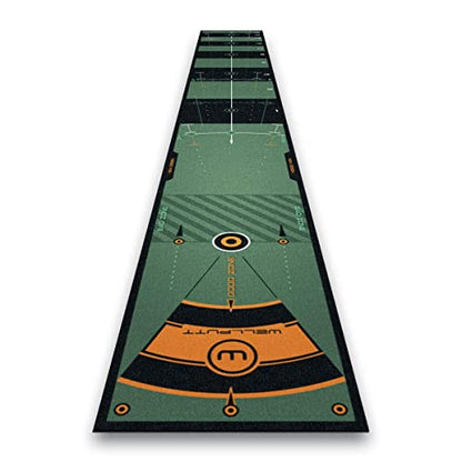 WELLPUTT - Golf Putting Training Mat - 13ft Green