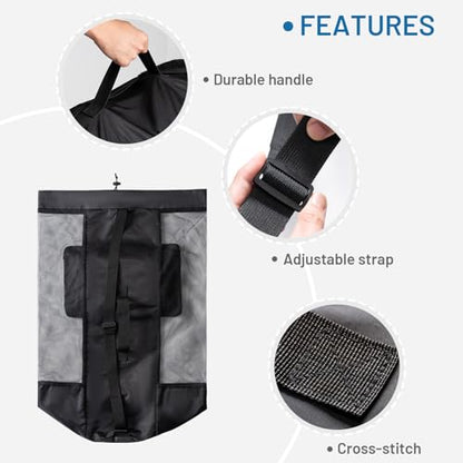 OrgaWise Extra Large Soccer Ball Bags for Coaches with Handle and Strap,Basketball Ball Bag - size: 27"x36"/70x90cm