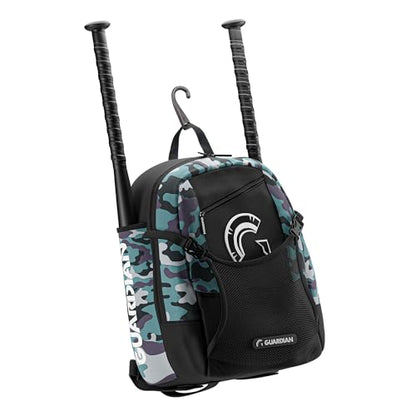 Guardian Baseball Backpack for Youth, Softball Bag for Girls, Durable Bat Bags Baseball Youth Boys and Girls, TBall Bag – Includes Hook to Hang on Fence - color: Pastel Multi