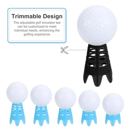 PATIKIL Golf Simulator Tees, Plastic Golf Tees Mat Practice Training for Outdoor Winter Turf Driving Range