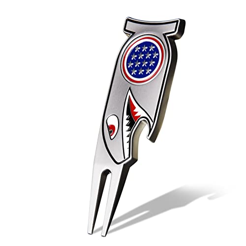 Craftsman Golf Shark Cool 4-in-1 Golf Divot Repair Tool - Bottle Opener - Ball Marker - Tee Holder