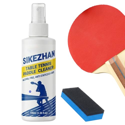 Table Tennis Paddle Cleaner | 100ml Dirt Removal Liquid | Table Tennis Paddle Cleaner Spray - for Optimal Spin & Control Eliminate Dirt & Dust Men Women Gym Sports Maintenance