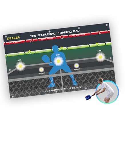 Pickleball Training Pad, Practice Pickleball Dink Skill and Training Aid Equipment for Indoor and Outdoor Training Court