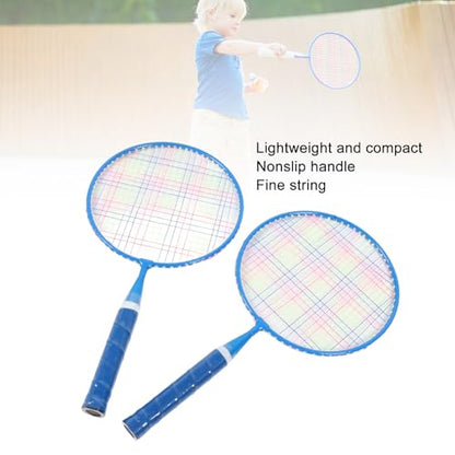 Badminton Rackets for Children, 1 Pair Kids Badminton Rackets with 2 Shuttlecocks 1 Table Tennis Ball Carrying Bag, Portable Badminton Rackets Set for Indoor and Outdoor Sport