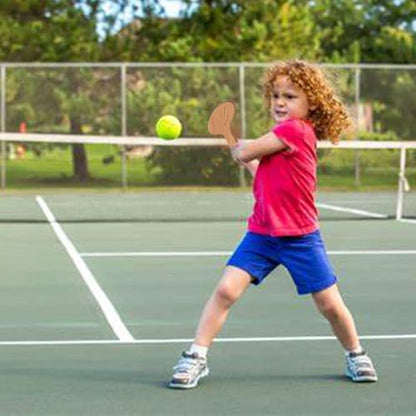 Tennis Sweet Spot Trainer Racket: Kids Youth Tennis Pointer - Movement Footwork and Forehand and Backhand Training,Tennis Wooden Spoon Racket for Athletes, Junior, Coaches,21 Inch